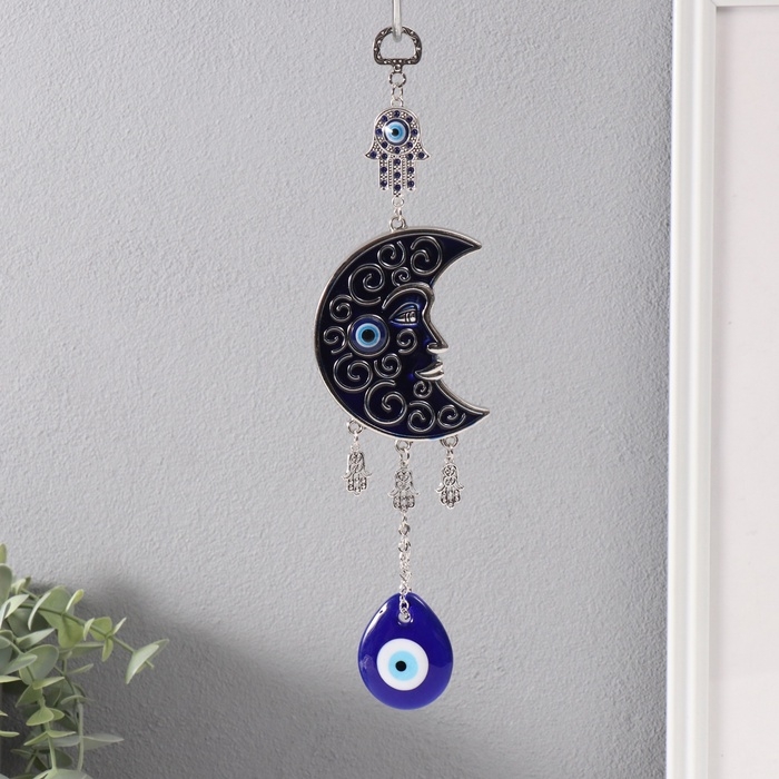 Подвеска от сглаза Подвеска от сглаза "Месяц и рука Фатимы" 7,5х27 см