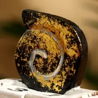 Календарь настольный &laquo;Ракушка&raquo;, 7.5&times;4&times;10 см, дерево, чёрный