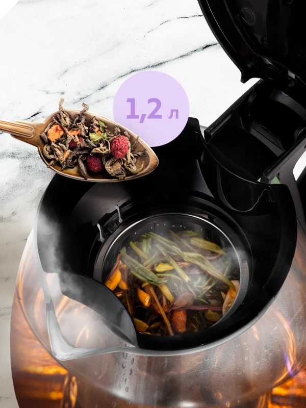 Чайный набор чайник электрический КТ-6179 - 2 л