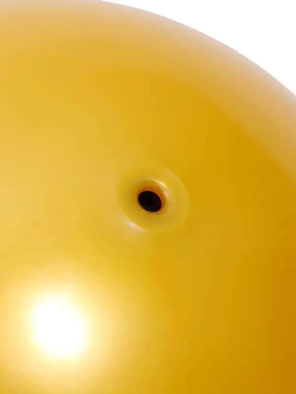 Мяч для художественной гимнастики Металлик, диаметр 19см, цвет желтый