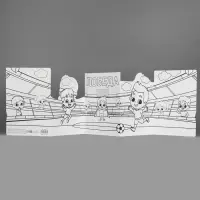 Поздравительная открытка с раскраской &laquo;Нашему герою&raquo;, 12&times;18 см