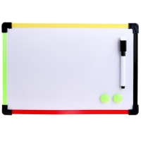 Доска магнитно-маркерная с магнитами и маркером &laquo;Цветная&raquo; 1 &times; 30 &times; 20 см, МИКС