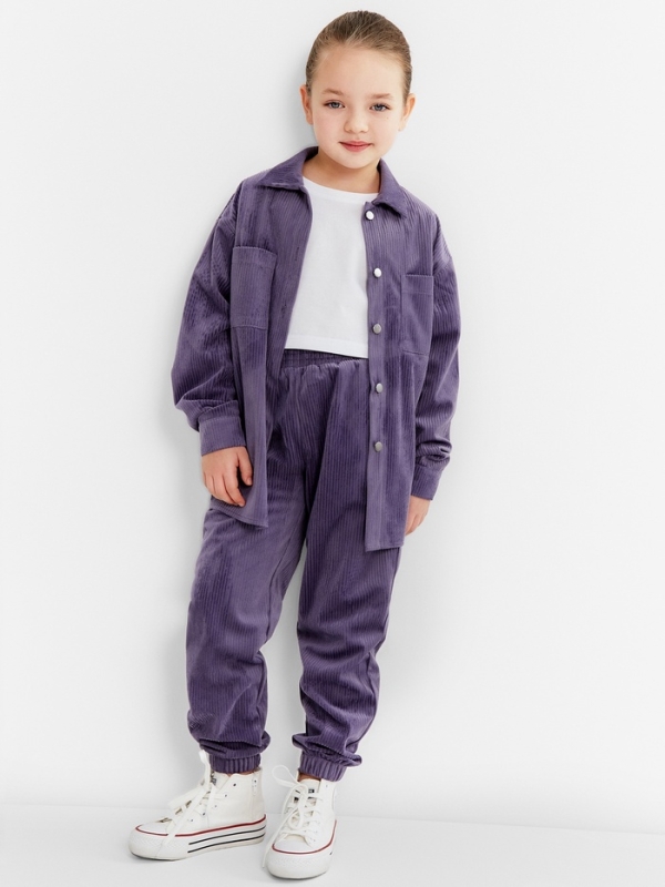 Костюм детский KAFTAN "Velvet", размер 38 (146-152), цвет фиолетовый