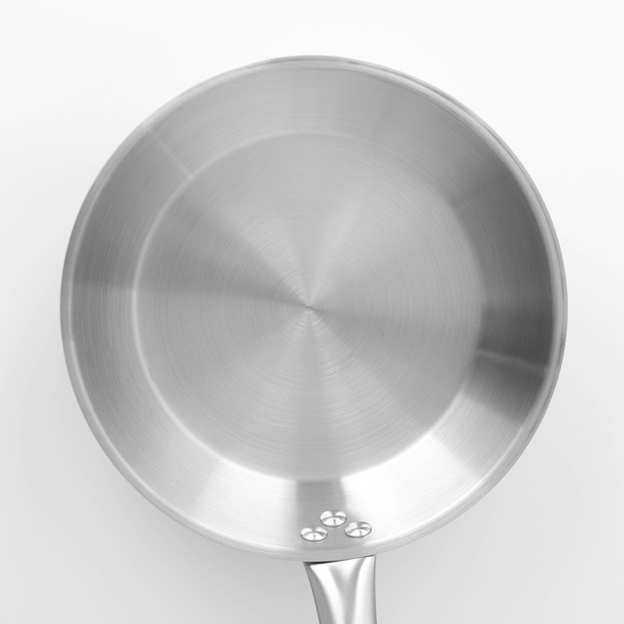 Сковорода из нержавеющей стали Hanna Kn&ouml;vell, d=24 см, h=5 см, толщина стенки 0,6 мм, длина ручки 21,5 см, индукция