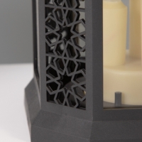 Светодиодная свеча в подсвечнике RISALUX &laquo;Восточные свечи&raquo;, LED-ночник, 1.5 Вт, 3&times;ААА, 15.5&times;15.5&times;34 см