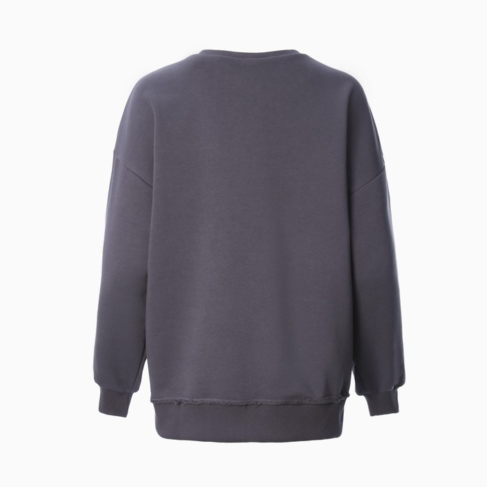 Свитшот женский MINAKU: Casual Collection цвет графит, размер 46 Свитшот женский MINAKU: Casual Collection цвет графит, размер 46