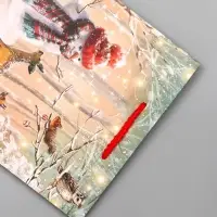 Пакет подарочный новогодний ламинированный, &laquo;Встреча друзей &raquo; , 18&times;10&times;22.3 см