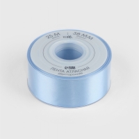 Лента атласная двухсторонняя №332 38мм*25&plusmn;1м небесно-голубой TR