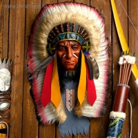 Панно "Индеец Котори" 40х15х60 см, МИКС