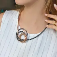 Браслет металл &laquo;Обруч&raquo; трансформируется в кулон, разноцветный