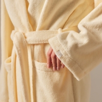 Халат махровый с капюшоном женский SL HOME: Basic "Айвори", р-р L, 100% хл, 420 г/м2 Халат махровый с капюшоном женский SL HOME: Basic "Айвори", р-р L, 100% хл, 420 г/м2