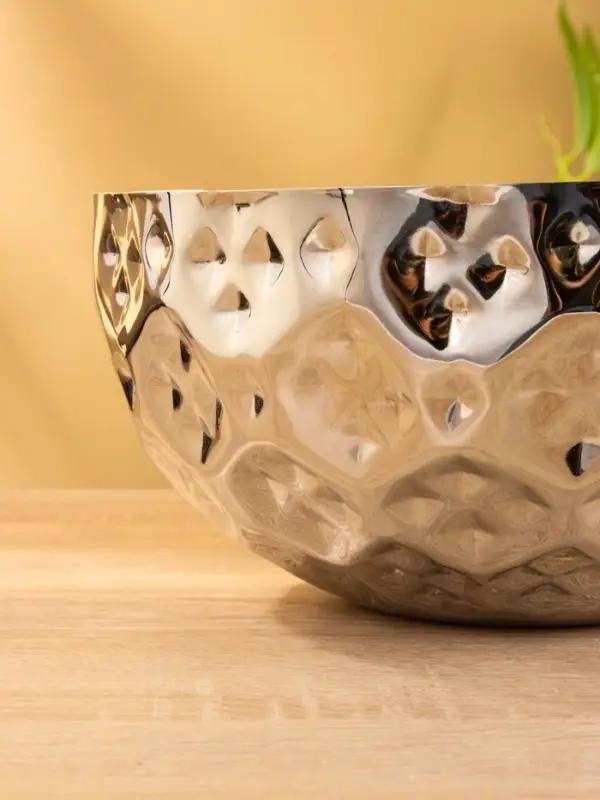 Миска гранёная, 25&times;25&times;12.5 см, нержавеющая сталь