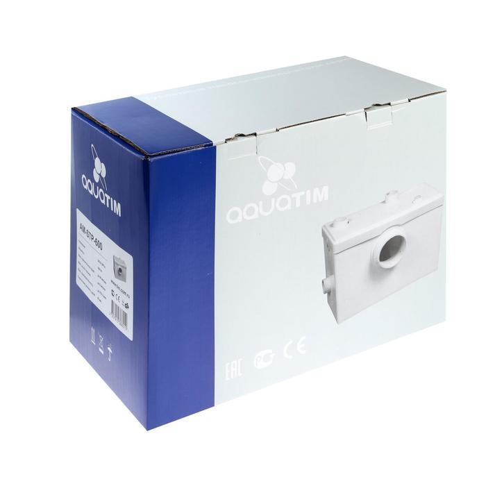 Насос канализационный TIM AM-STP-600, 600 Вт, 140 л/мин, напор 6.5 м, с измельчителем