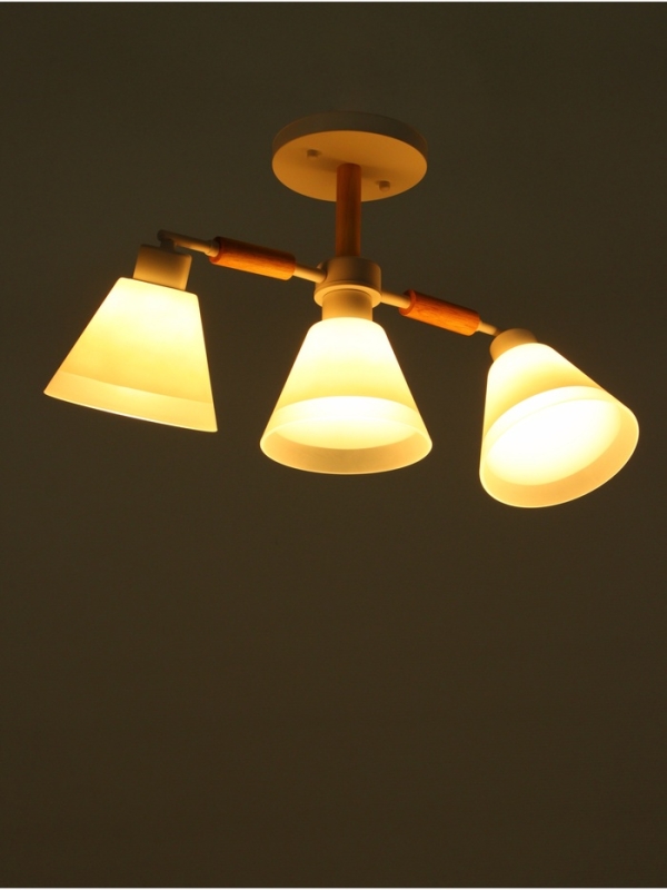 Люстра "Вудли" 3хЕ27 40Вт белый 60х16х29 см