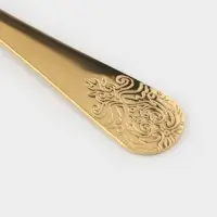 Набор ложек столовых 6 шт "Эмили" 20,5 см, цвет золото
