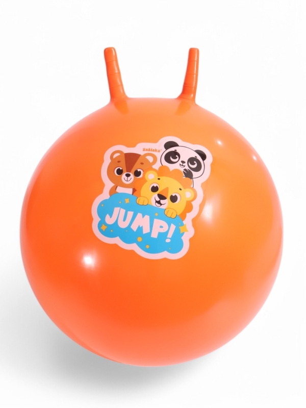 Мяч прыгун с рожками 65 см, 520 гр, цвета микс