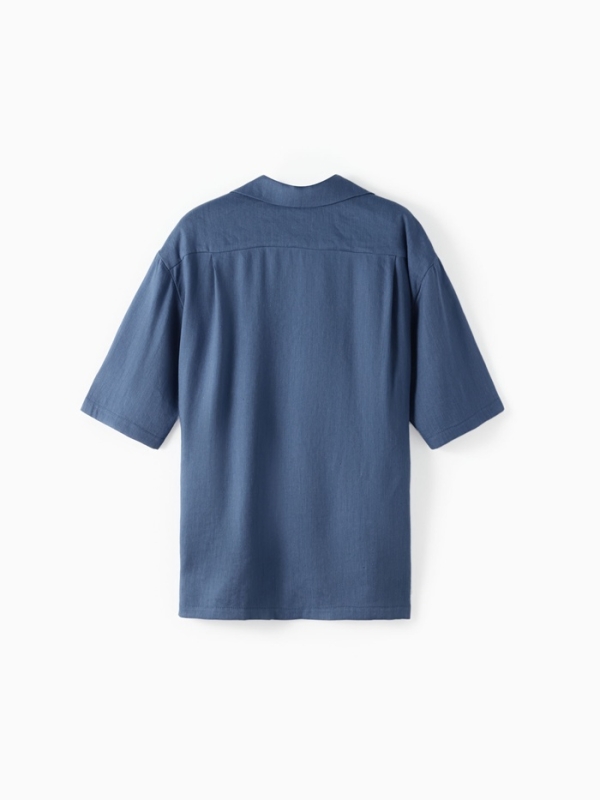 Рубашка мужская с коротким рукавом MIST р.48, синий