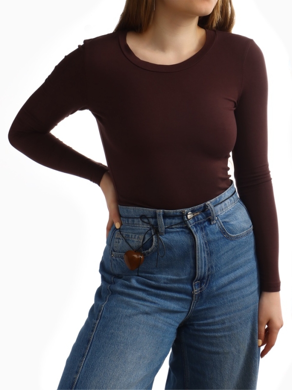 Портупея с кулоном &laquo;Сердечко&raquo;, трансформер, коричневая, 150 см