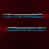 Фонарик с фокусировкой луча Fokus, серо-синий