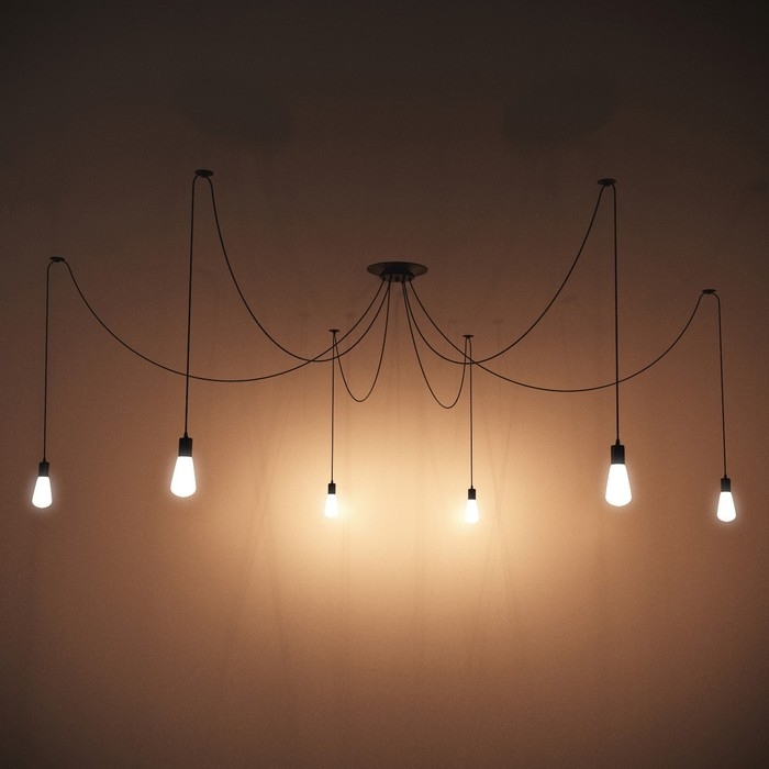 Светильник "Паук" черный 6x40Вт E27 черный BayerLux