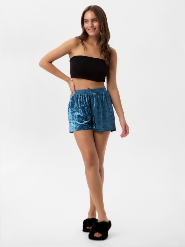 Шорты женские KAFTAN Velvet р. 40-42, синий