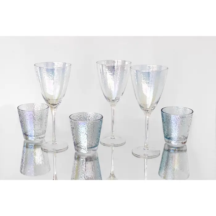 Набор бокалов для вина &laquo;Жемчуг&raquo; 400 мл, 6 шт., р-р 1й шт. 9.5&times;23 см, перламутровый