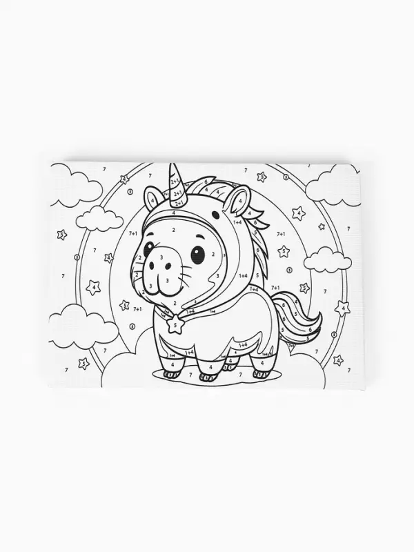 Картина по номерам &laquo;Капибара в образе&raquo;, 21&times;15 см