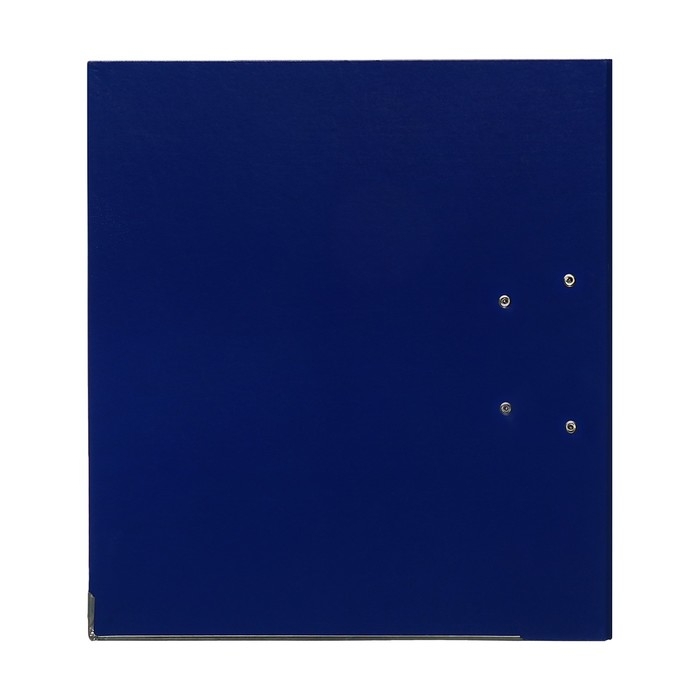 Папка-регистратор 75мм, А4, Calligrata "Mega", бумвинил, с карманом на корешке, нижний металлический кант, синяя