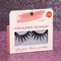 Ресницы накладные &laquo;Куколка&raquo;, 14 мм, без клея, цвет чёрный