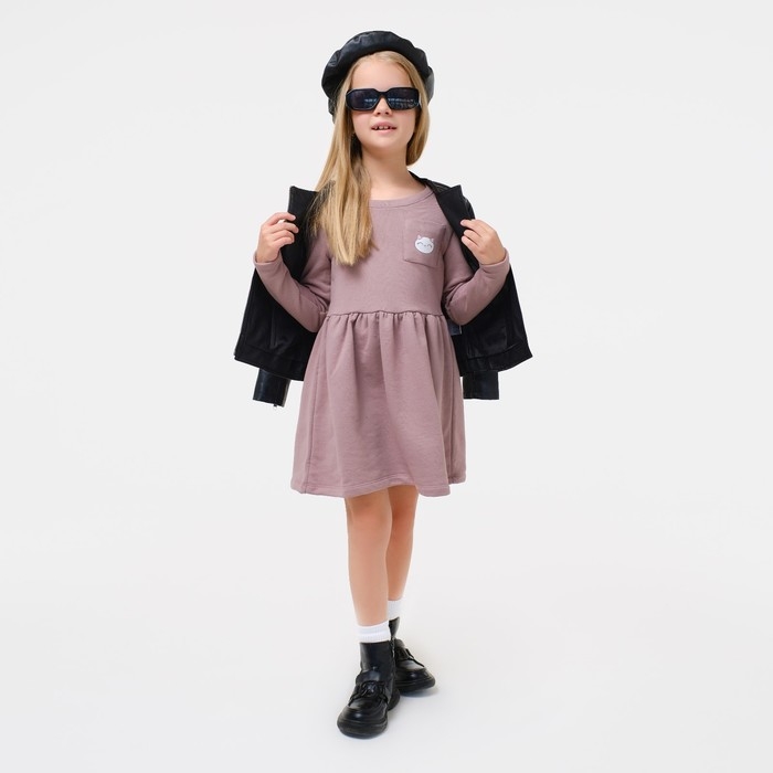 Платье детское KAFTAN "Dream" р.34 (122-128), коричневый