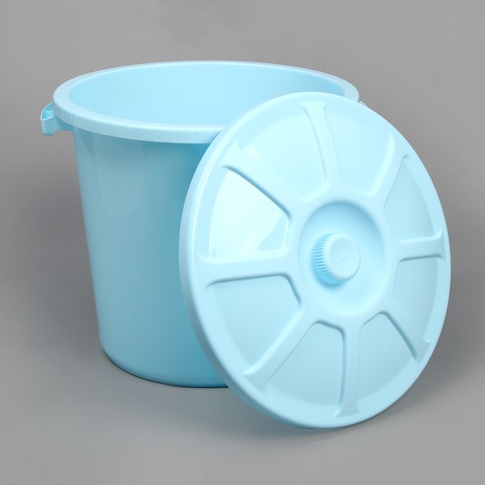 Бак пищевой с крышкой, 40 л, цвет МИКС Бак пищевой с крышкой, 40 л, цвет МИКС