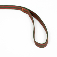 Поводок брезентовый, 3 м х 2 см, хаки/красный