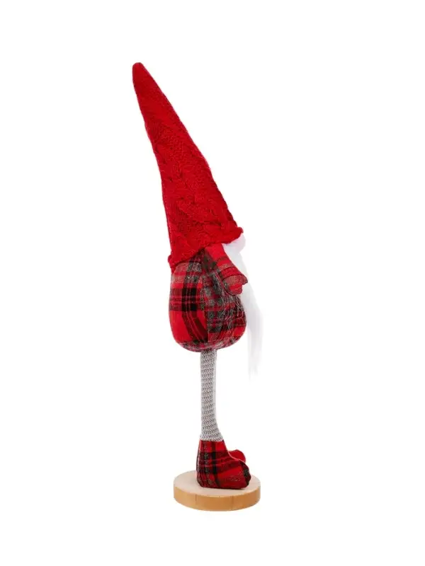 Фигура текстиль &laquo;Гном в красном&raquo; 55 см, 1 LED, от батареек AG13&times;3, свечение тёплое белое