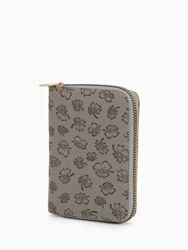 Кошелек жен 07-01-01 Июнь2526, 13*2*9 см, 2 отд+отд/молн, д/карт, серый