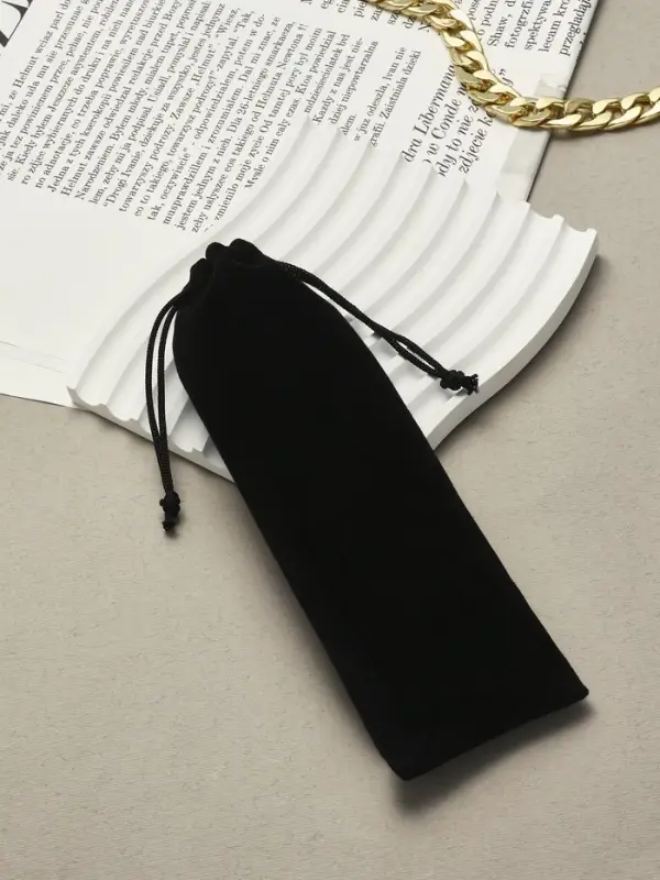 Мешочек подарочный, 6&times;18 см, чёрный