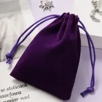 Мешочек бархатный, 7&times;9 см, фиолетовый