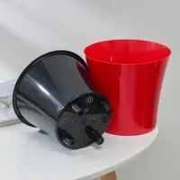 Кашпо для цветов со вставкой &laquo;Арте&raquo;, 2 л, цвет красно-чёрный