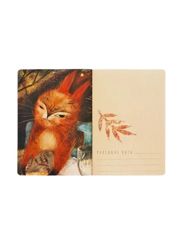 Тетрадь 40л кл BrunoVisconti. FAUNA.Сказочная белка