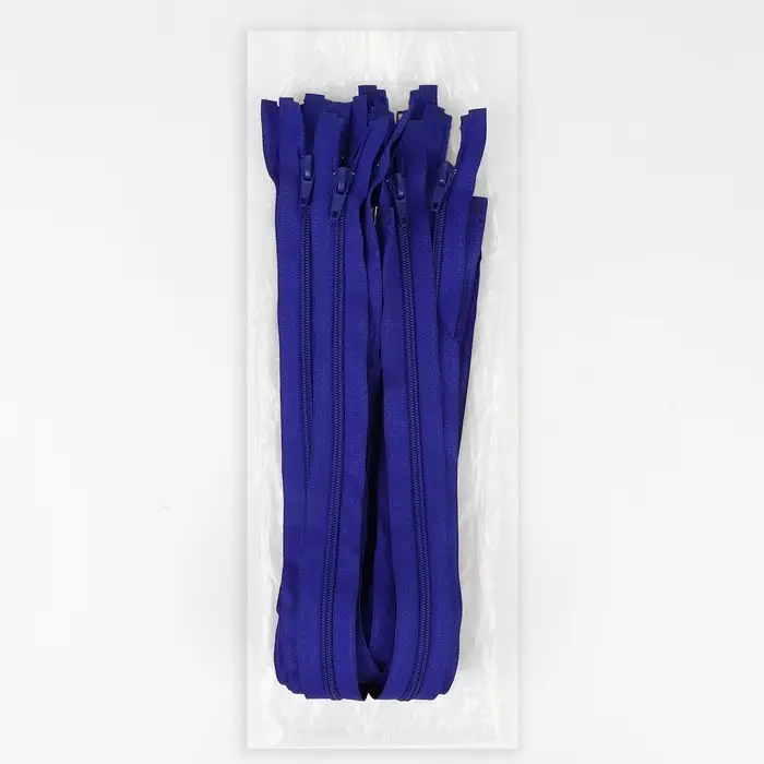 Молния &laquo;Спираль&raquo;, №5, разъёмная, замок автомат, 60 см, синяя