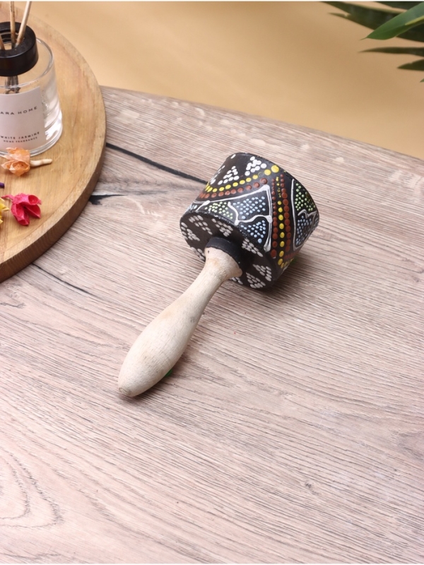 Сувенирный музыкальный инструмент "Маракас" акация, 7х7х18 см