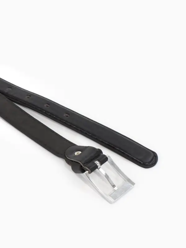 Ремень дет 04-01-02-01, 2,2*0,3*75-90 см, винт, пряж мет, черный