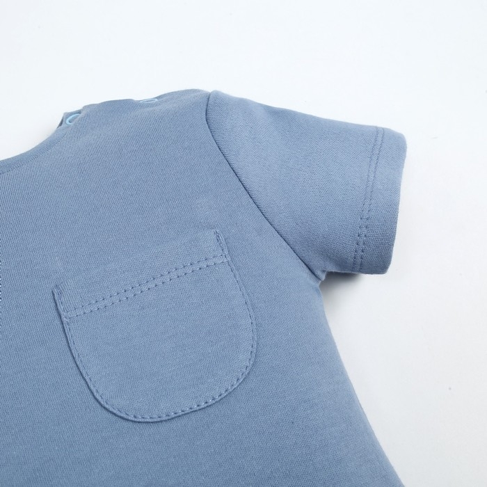 Футболка Крошка Я Street style, рост 68-74 см, голубой Футболка Крошка Я Street style, рост 68-74 см, голубой