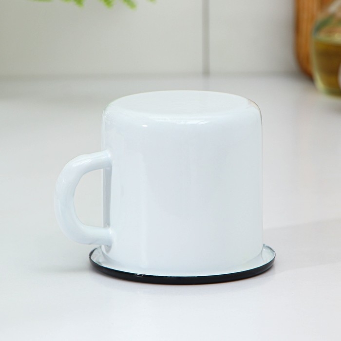 Кружка эмалированная &laquo;Белоснежная&raquo;, 380 мл