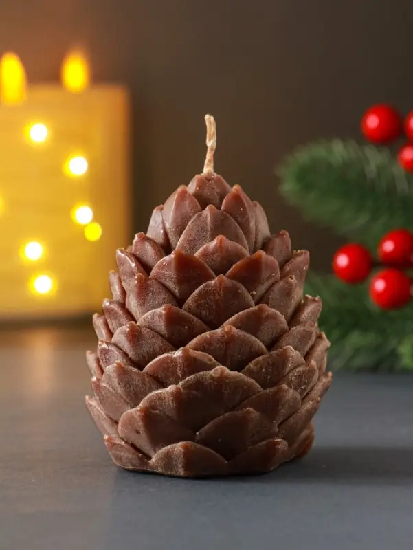 Свеча декоративная &laquo;Шишка новогодняя&raquo;, 6&times;7.5 см