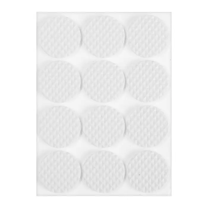 Набор накладок мебельных, полимерных, 28 шт., 2.5&times;2.5; d=2.5; 3.8&times;3.8, белый