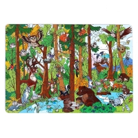 Пазл деревянный фигурный &laquo;Однажды в лесу&raquo;&lrm;, 60 элементов