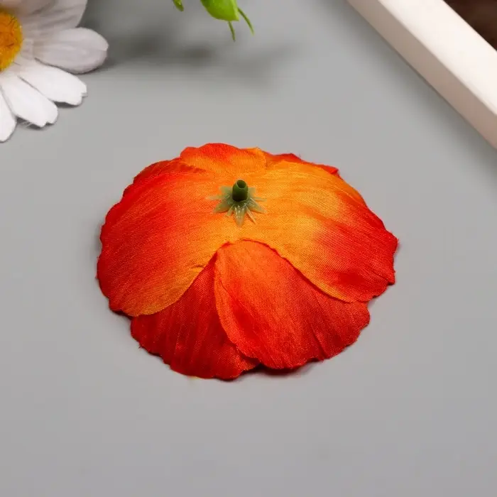 Бутон на ножке для декорирования &laquo;Рудбекия оранжевая&raquo;, 6.5&times;6.5 см