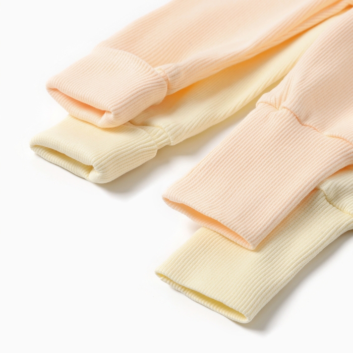 Комплект леггинсов детских MINAKU: Basic Line BABY, цвет молочный/кремовый, рост 62-68