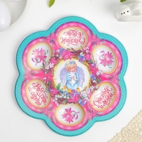 Пасхальная подставка на 6 яиц &laquo;Ангел&raquo; на пасху, 21,5 х 19.9 см.