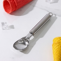 Ложка для мороженого Доляна &laquo;Металлик&raquo;, 21 см, цвет серебристый